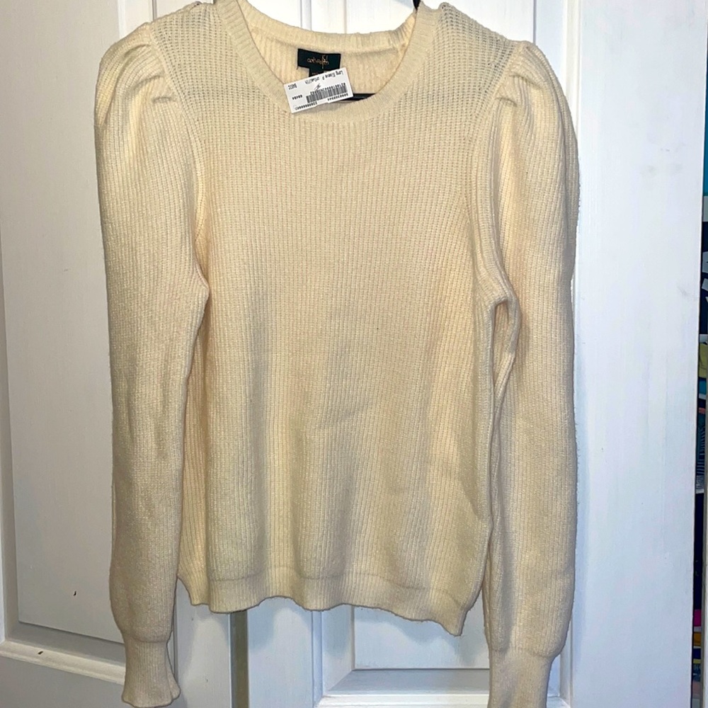 Beige long sleeve sweater